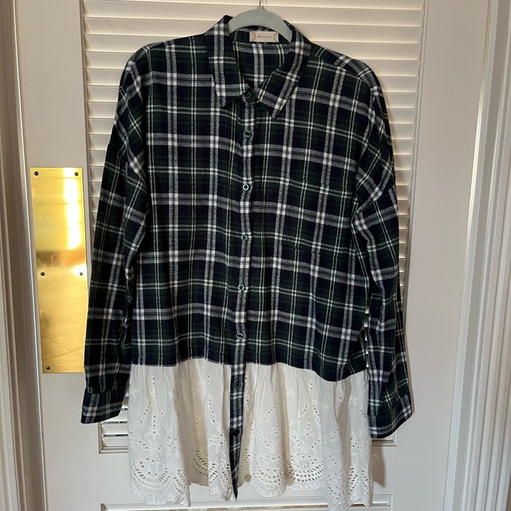 Altar’d State flannel and lace shirt.